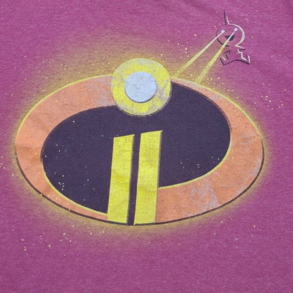 Disney Pixar Incredibles 2 Graphic T-Shirt Kids S Red Short Sleeve Jack Jack - Picture 2 of 9